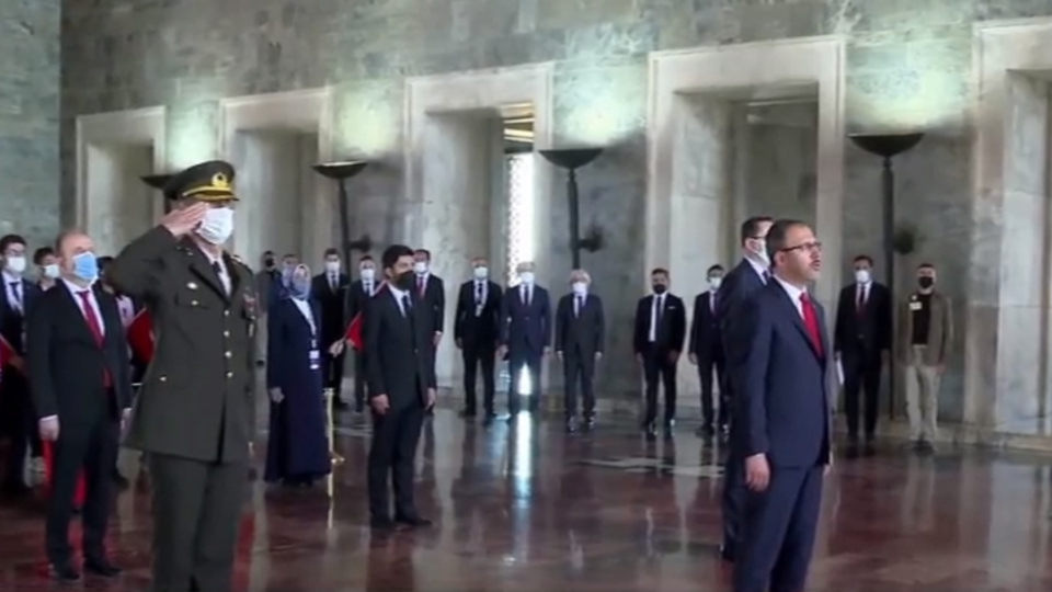 Anıtkabir'de 19 Mayıs töreni