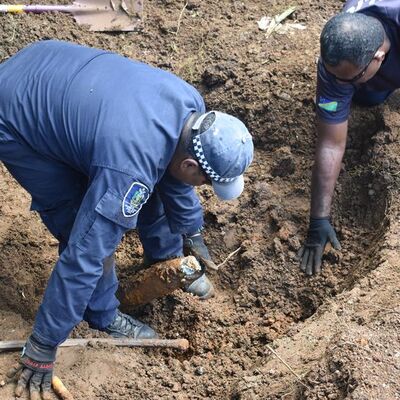 Yıllardır oturduğu evin bahçesinden çıktı... Tam 101 tane!