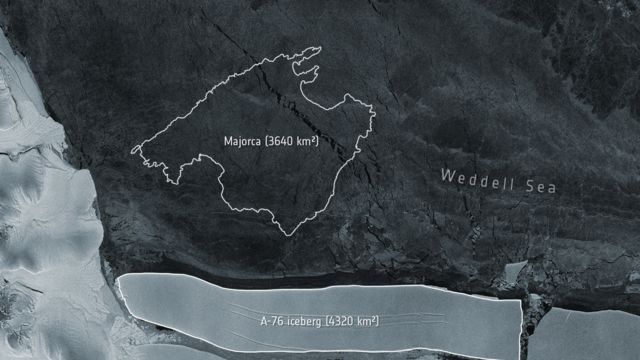 Dünyanın en büyük buzdağı! A-76