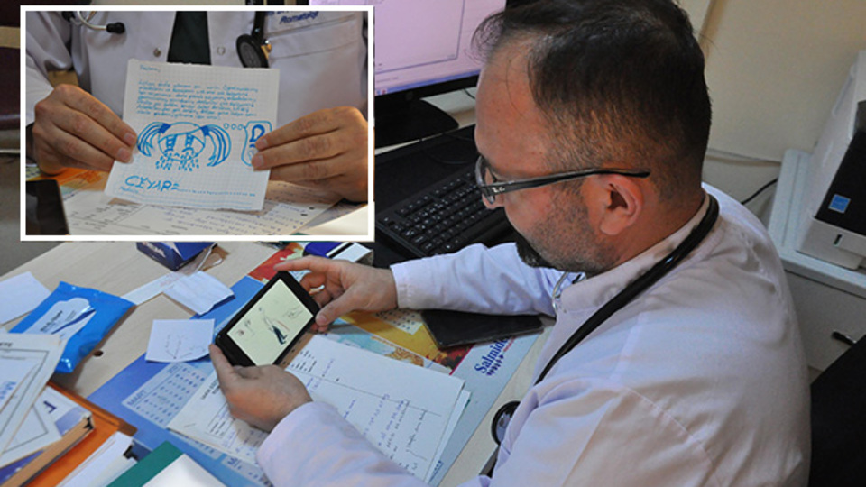 Hastalarının sıkıntılarını şiirle anlatıyor