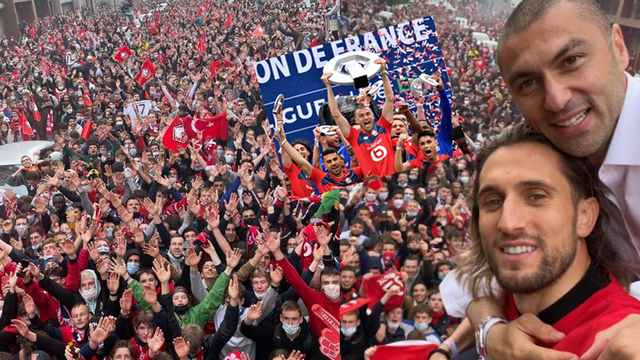 Lille şampiyonluk kupasını aldı