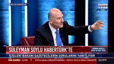 Bakan Soylu Habertürk TV'de konuştu