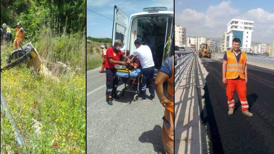 Silindirin altında feci son