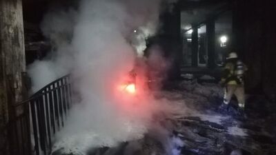 Döküm fabrikasında patlama ve yangın paniği