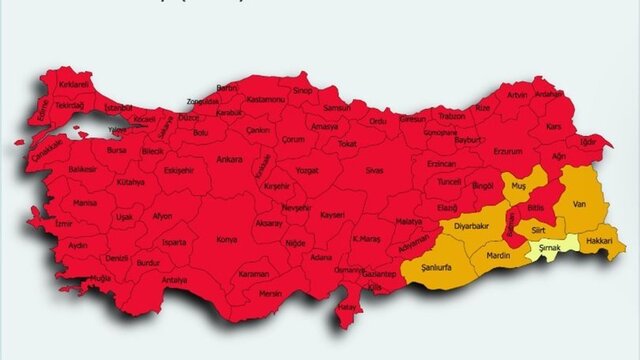 Güncel Türkiye koronavirüs risk haritası