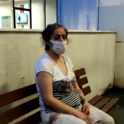 Hamile kadın otomobilden yola atıldı!