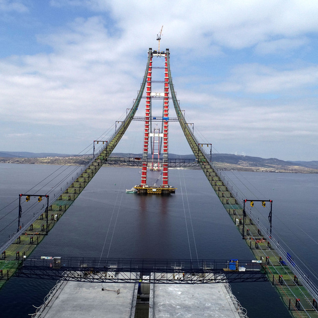 Çanakkale Köprüsü'nde yeni aşamaya geçildi
