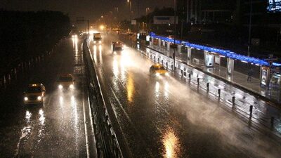 İstanbul'da yağmur gece boyu etkili oldu
