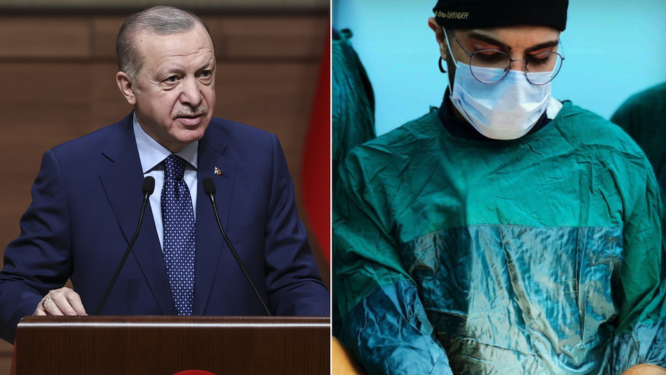 Cumhurbaşkanı Erdoğan, bıçaklanan doktor ile görüştü