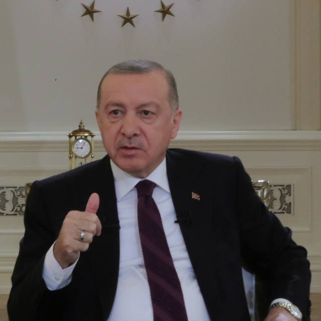 Cumhurbaşkanı Erdoğan'ın TRT yayınında dikkat çeken detay