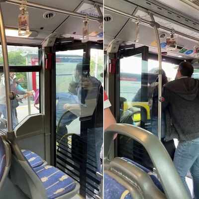 Korku dolu anlar! Metrobüs karıştı!