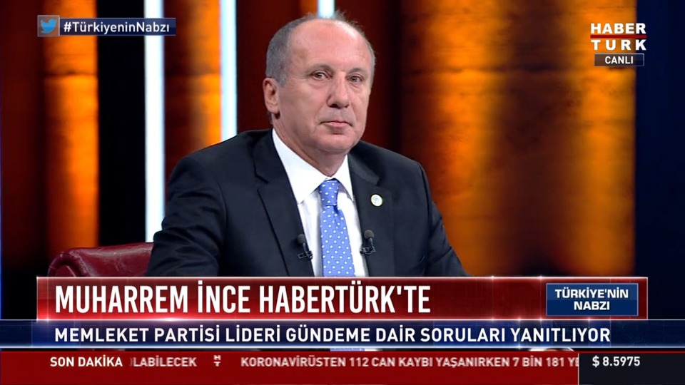 İnce Habertürk'te soruları yanıtladı