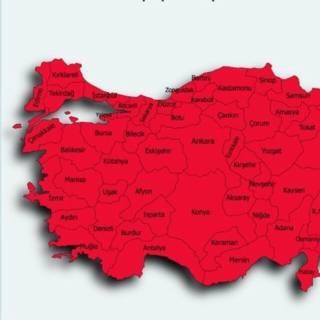Güncel Türkiye koronavirüs risk haritası