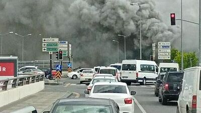 Kimyasal madde üreten fabrikadaki yangın kontrol altında