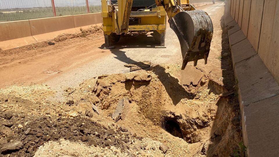 Sınırda kazılan tünel kullanılamaz hale getirildi