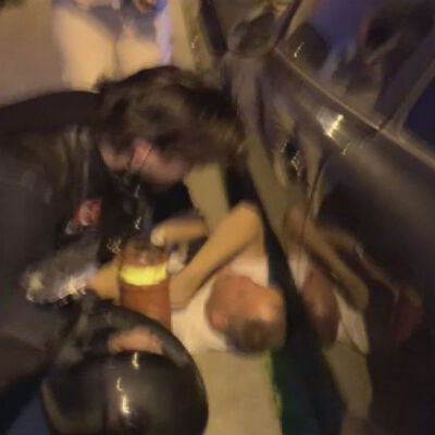 Kurtarıcılar! Darp edilen kadının yardımına koştular