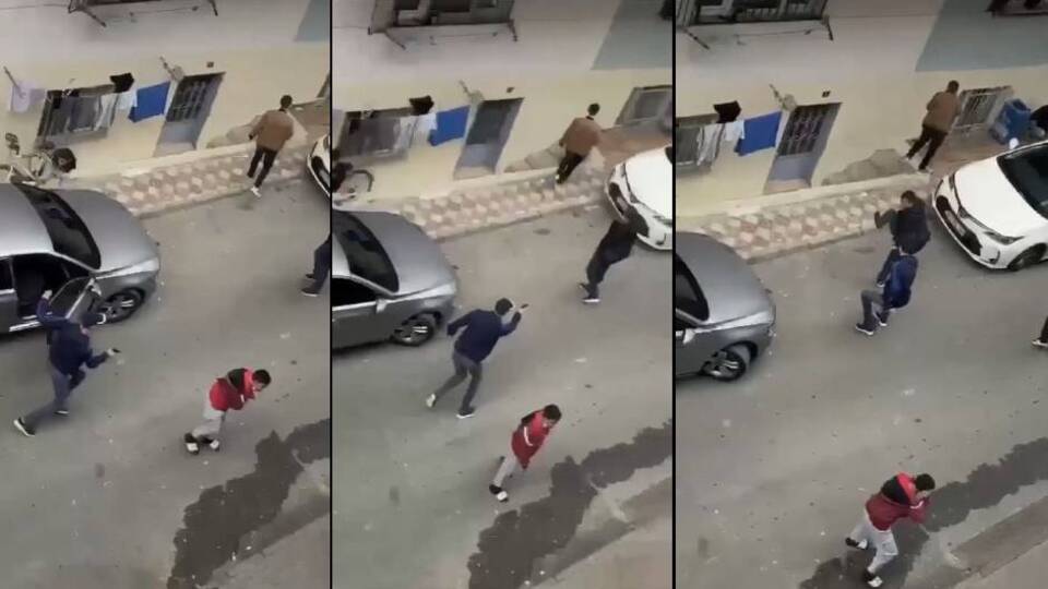 Sokak ortasında dehşeti yaşadı!