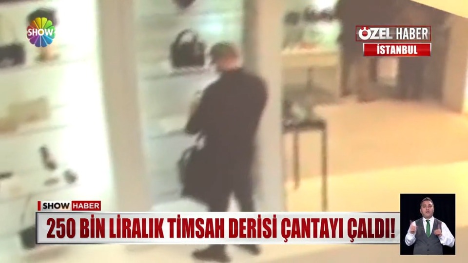 250 bin liralık çantayı kaptı kaçtı!