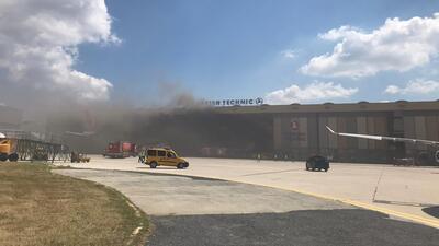 Atatürk Havalimanı'nda oksijen tüpü patladı