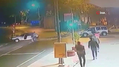 Önce çarptı sonra tekme tokat dövdü