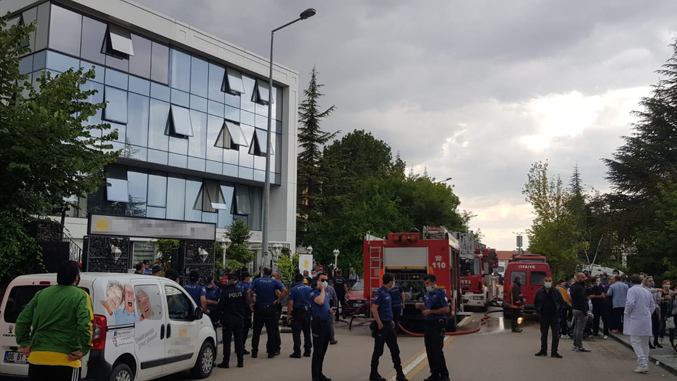 Ankara'da huzurevinde korkutan yangın!