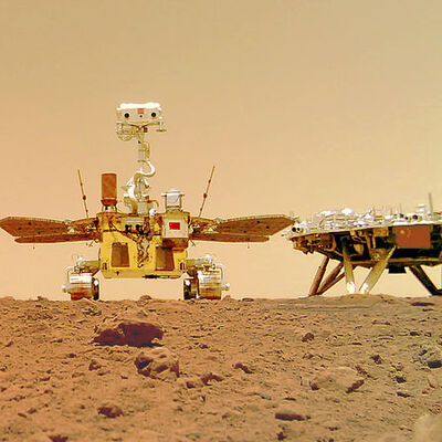 Çin'in Mars gezgin aracından Dünya'ya fotoğraf!