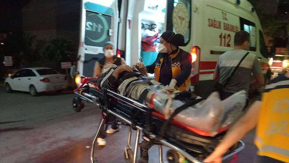 Erik ağacında asılı kaldı