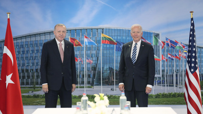 Cumhurbaşkanı Erdoğan ile Biden görüşmesi sona erdi