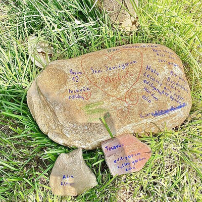 Taşa not bırakan çocuğa ilişkin açıklama