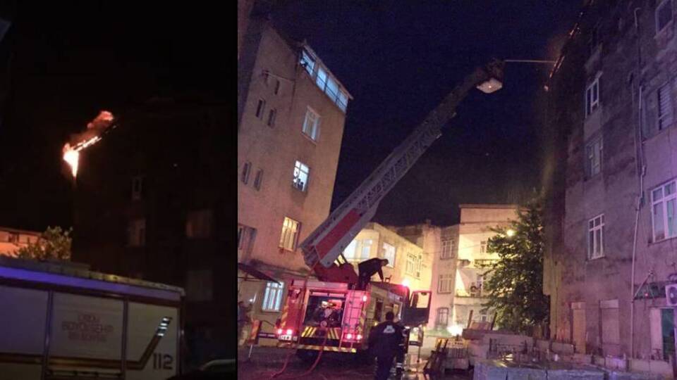 Eşi ve 5 çocuğu içerdeydi, evi ateşe verdi