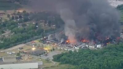 ABD'de kimyasal üretim yapan fabrikadaki yangın söndürülemiyor!