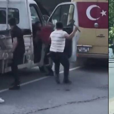 Yol verme kavgasında baltayla saldırdı