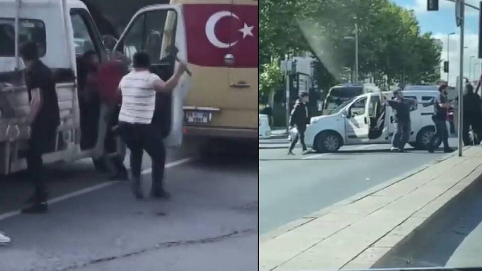Yol verme kavgasında baltayla saldırdı