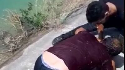Kahraman! Sulama kanalında sürüklenen çocuğu kurtardı