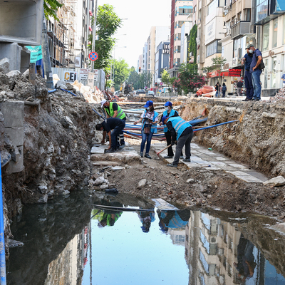 Altyapı çalışmasında bulundu... Alan korumaya alındı