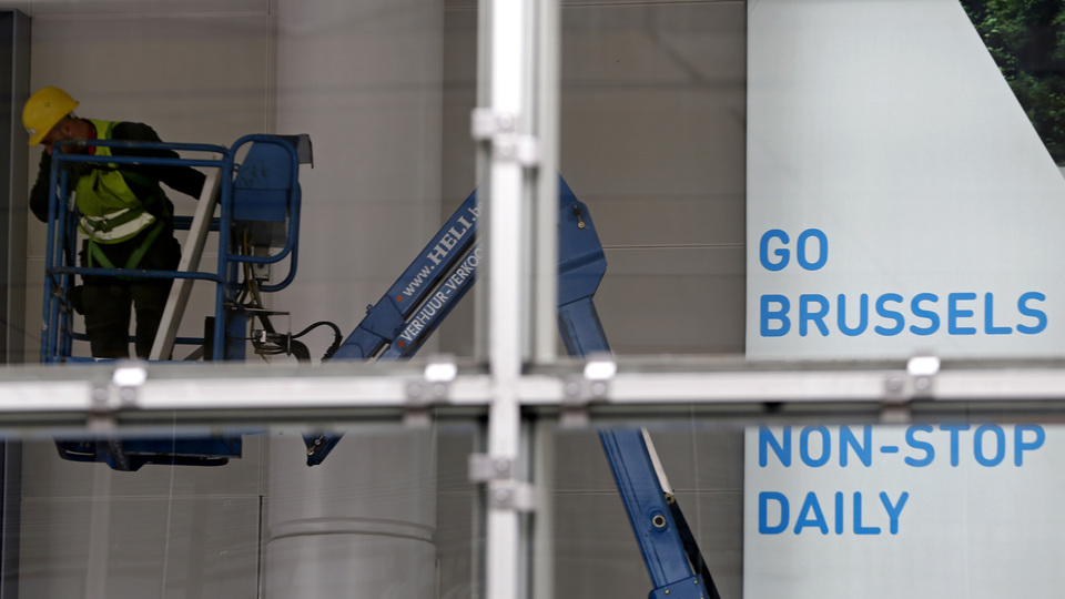 Belçika'da okul inşaatı çöktü