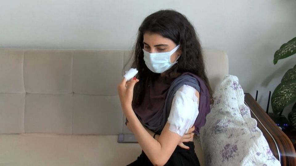 İşe giderken köpekler saldırdı