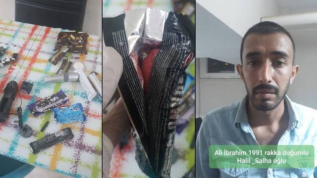 Kek ve çikolataya gizlediği patlayıcı ile yakalandı