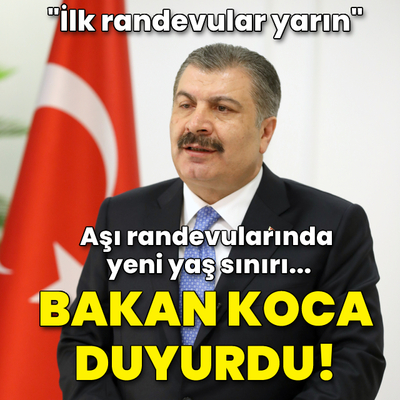 Aşı randevularında yaş sınırı 25'e indi!