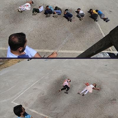 Öğrencileriyle oyunu kalpleri de serinletti