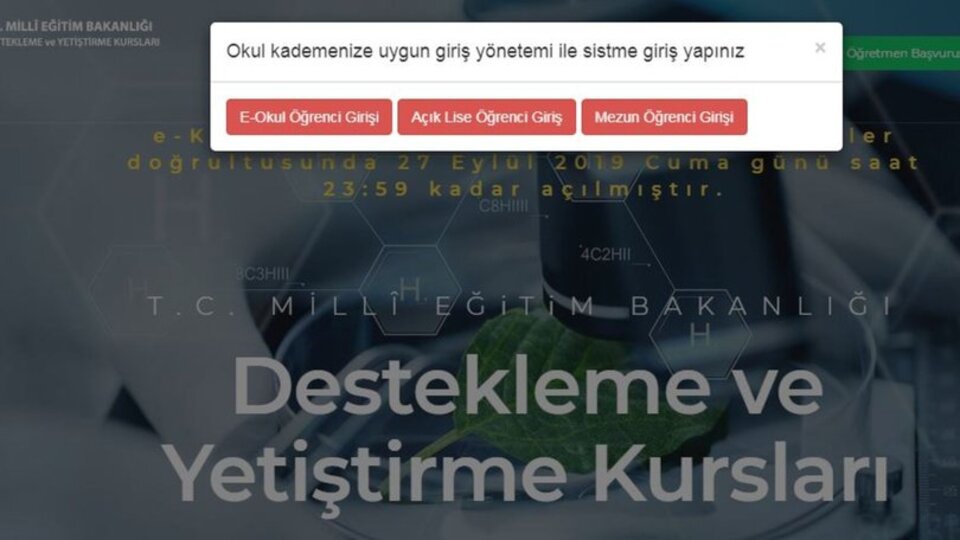 E-kurs girişi nasıl yapılır?