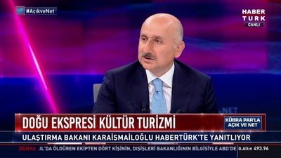 Bakan Karaismailoğlu Habertürk TV'de soruları yanıtladı
