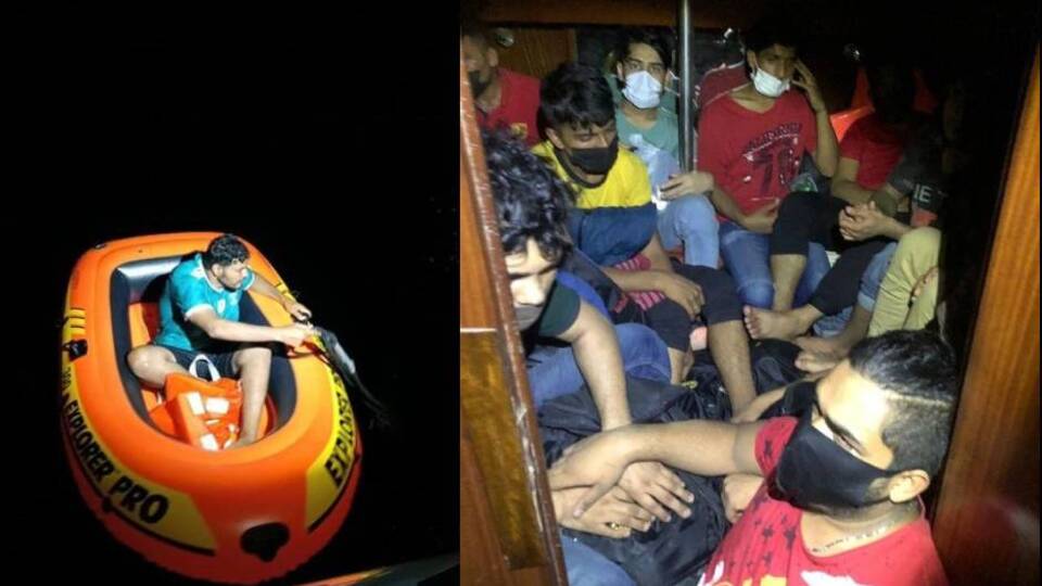 44 sığınmacı yelkenlide yakalandı