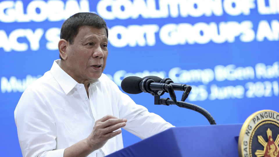 Filipinler Devlet Başkanı Rodrigo Duterte'den açıklama