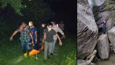 Şelalede gezen Afgan gencin feci sonu