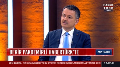 Bakan Pakdemirli Habertürk TV'de soruları yanıtladı