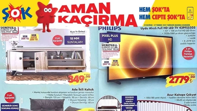 ŞOK 30 Haziran haftanın indirimli ürünleri