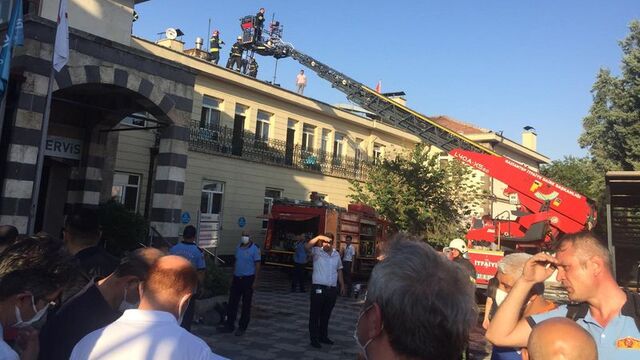 Gaziantep'te özel bir hastanede yangın