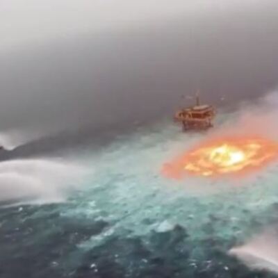 Meksika Körfezi'nde şoke eden görüntü!