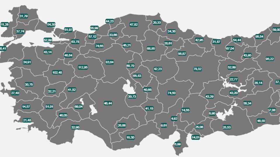 Güncel Türkiye koronavirüs risk haritası